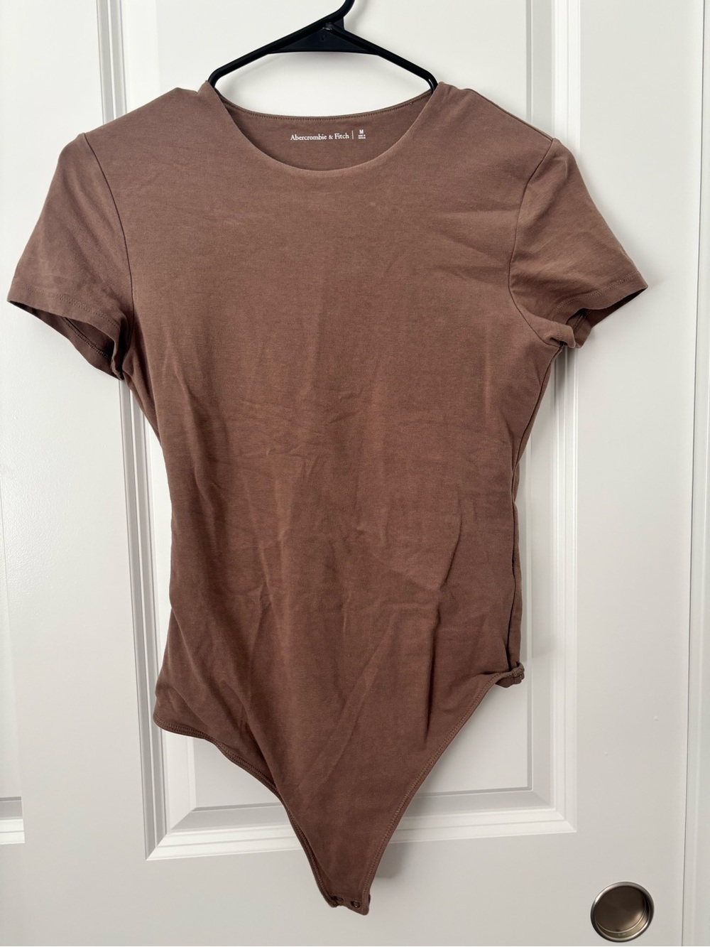 Abercrombie & Fitch Chestnut Brown Short Sleeve Bodysuit